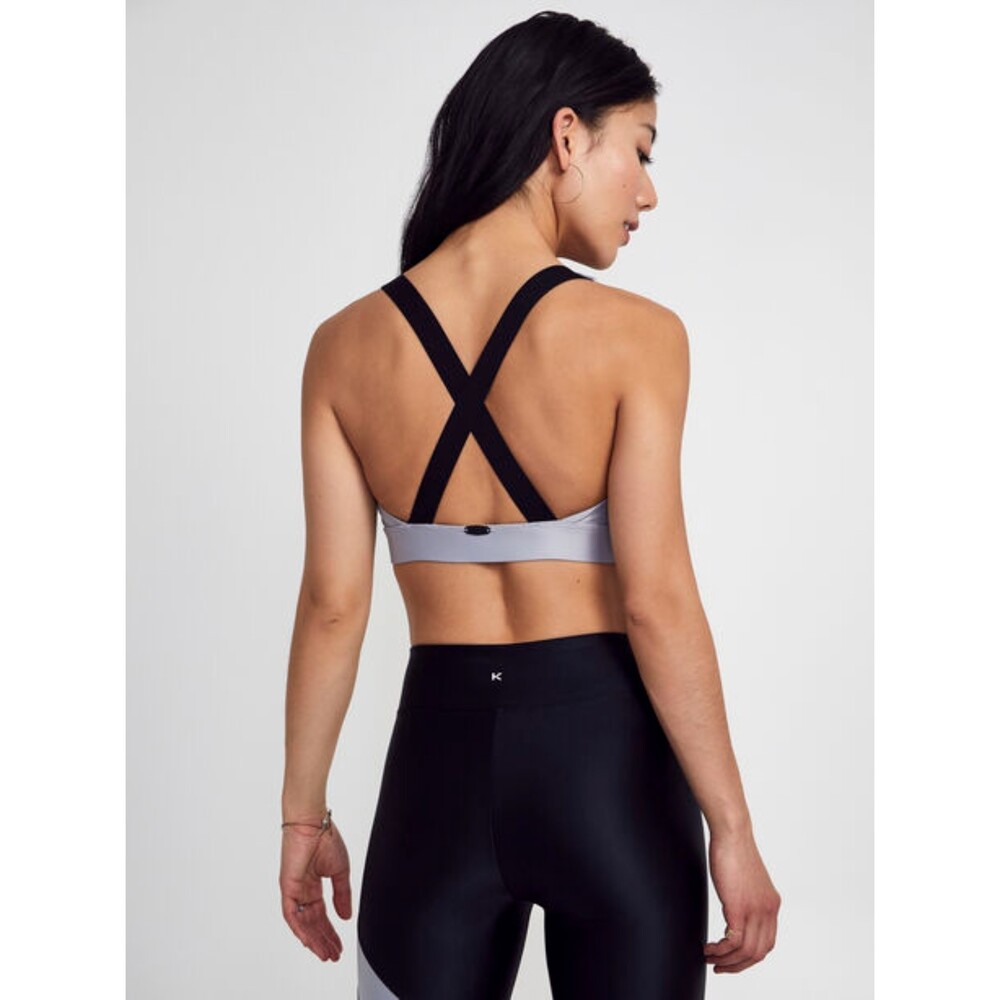 KORAL NWT Simple Minimal Sports Bra Small S Gray and Black Revolve Nordstrom